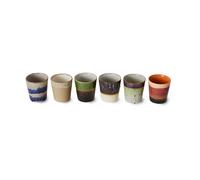 HKliving Set de 6 tazas 70's Grounding