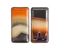HKliving Set de bandejas pequeñas 70's. 2-pack Veinticuatro horas