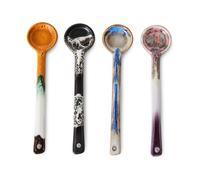 HKliving Set de cucharas de cerámica M. 70's 4-pack Force