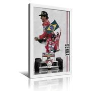 HKLOPUY Ayrton Senna F1 Racer - Póster decorativo de lienzo para pared e impresión artística moderna para dormitorio familiar, 20 x 30 cm