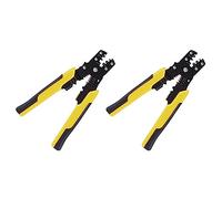 Hklshyd 2 Uds., Herramienta de Crimpado, Alicates de Crimpado, Crimpadoras de Alambre, Rango de Crimpado Ajustable para Cortar Y Presionar Cables