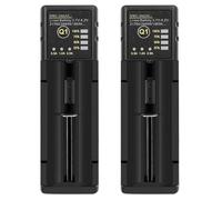 Hklshyd 2X 18650 Cargador de Batería 26650 USB Inteligente Níquel Hidrógeno AA AAA 21700