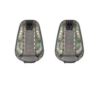Hklshyd 2X Casco Luz de Baliza de Supervivencia Casco Luz Estroboscópica Seguridad Supervivencia Linterna IR Luz de Señal Impermeable con Cinta Mágica D