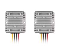 Hklshyd 2X Convertidor Automático Buck Boost DC 8V-40V Una 13,8V 10A Regulador de Voltaje Reductor de Voltaje Una Prueba de Agua