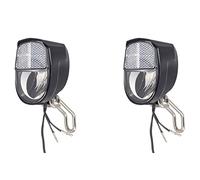Hklshyd 2X Dynamo Luz de Bicicleta Juego de Luces Delanteras Entrada AC 6V 3W Dinamo Bicicleta LED Faros Delanteros Accesorios para Bicicletas