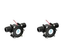 Hklshyd 2X Microgenerador Hidroeléctrico 12V 10W CC Generador de Flujo de Agua Generador de Turbina Grifo Hidroeléctrico Flujo de Agua Hidráulico DIY