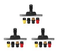 Hklshyd 3Conjunto para SC2 SC3 SC4 SC5 CTK10 CTK20 Raspador de Boquilla de Ventana Cepillo Redondo para Limpiador de Vapor para Humedad de Espejos, Limpiar La Ranura