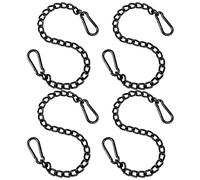 Hklshyd 4X Cadena de Acero para Silla Colgante con 2 Mosquetones, Kit de Cadena de Hamaca para Columpio de Porche Resistente