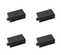 Hklshyd 4X Plastic Cubierta de Sellada Humbucker en Forma de Partes de Guitarra SQ Pickup (Negro)