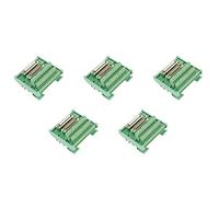 Hklshyd 5X DB25 Módulo de Interfaz de Montaje En Riel DIN Tablero de Conexión de Conector Macho/Hembra