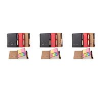Hklshyd 9 Paquetes de Blocs de Notas En Espiral para Cuadernos, Bloc de Notas Forrado con Bolígrafo En Soporte, Notas Adhesivas Marcador de Página Etiquetas de índice de Colores,