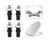 Hklshyd Fijaciones Tornillos De Fijacion Superior Del Asiento Del Inodoro 2 Pare Tornillo De Caucho De Expansion Universal Tuercas De Superior Fijaciones De Bisagras De Agujero Ciego 4 Piezas
