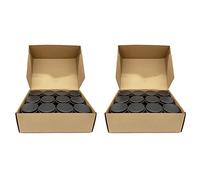 Hklshyd Latas para Velas, 120 Piezas, Recipientes de Metal para Velas de 4 Oz para Hacer Velas, Artes Y Manualidades, Almacenamiento En Seco, Color Negro