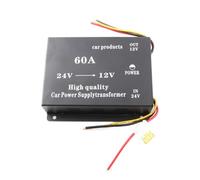 Hklshyd Reductor de Adaptador de Corriente de Sonido para Coche y Camión, Convertidor Reductor de Voltaje de 24V A 12V 60A