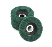 Hklshyd Ruedas de Aleta de Fibra de Nailon de 5 Piezas, Rueda de Pulido, Almohadilla para Fregar, Disco Abrasivo para Amoladora Angular para Pulidora de Metales