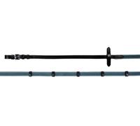 HKM 4057052323416 - Riendas Tejidas con Goma, Color 9152, Negro y Turquesa
