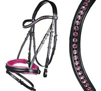 HKM 4057052379604 Colour-9139 - Caña de Pescar para equitación, Color Negro y Rosa