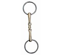 HKM 540498 Doble gebrochenes Dentadura 18 mm, Argentan, Acero Inoxidable Anillos, M