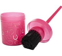 HKM 70383900 - Pincel de Herradura con Recipiente Protector, M, Color Rosa