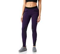 HKM 9228, Reitleggings Starlight, Pantalones de Equitación para Mujer, Púrpura (Lila/Schwarz), 44
