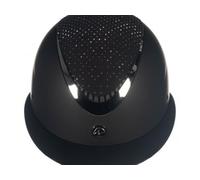 HKM Alarion Diamond Casco de Montar, Adultos Unisex, Negro/Plateado, L
