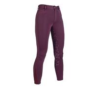 HKM Alva C. Full Silicona Pantalones de Montar, Lila Oscuro, 164 para Niñas