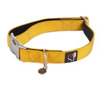 Hkm ANAM Cara - Collar de Nailon para Perro, Color Amarillo Dorado, 1 cm x 20-31 cm