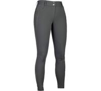 HKM ARI Mid Rise Rod. Silicona Pantalones de Montar para Mujer Gris 32