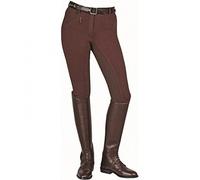 HKM Basic Belmtex Grip 3/4 Pantalones de Montar para Mujer Marrón Oscuro/Marrón Oscuro 40