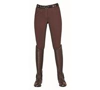 HKM Basic Belmtex Grip 3/4 Pantalones, Mujer, Marrón Oscuro/Marrón Oscuro, 52