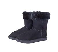 HKM Botines de piel Davos para mujer, Black, 39.5 EU