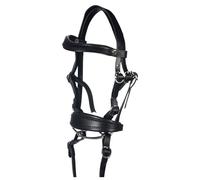 HKM Cabezada Brida Inglesa Hobby Horsing Basic para niños Black One Size