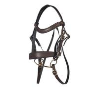 HKM Hobby Horsing Trense Basic - para caballos - Incluye riendas, correa para la cabeza y dentadura - marrón