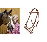 HKM Cabezada sidepull Marrón Oscuro COB