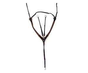 HKM Cambridge Pechopetral con pelo artificial Marrón Cob
