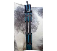 HKM Canvas Cinchuelo con mango Azul Marino/Sky Blue Pony