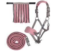 HKM Conjunto Cabestro + Punto-10734 Pink Vollblut