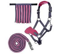 HKM Conjunto Cabestro + Punto-10734 Pink Vollblut