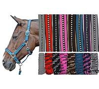 HKM Conjunto Cabestro + Punto-8978 Rot Pony