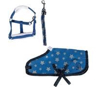 HKM Cuddle Pony Conjunto de estrellas Azul Con Estrellas One Size