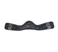 HKM Dressage Anatomic Cincha de cuero elástica Negro 55