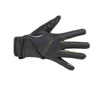 HKM Fashion Guantes de Montar, Unisex Adulto, Negro/Verde Césped, M