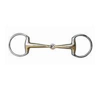 HKM Filete Oliva, 18 mm, Argentan, Anillas de INOX Multicolor 65 mm/135 mm Ancho