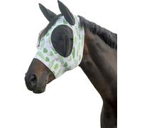 HKM Flamingo Elastic Máscara anti moscas Verde/Rosa Cob