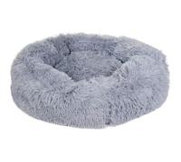 HKM Fluffy Cama para Perros Gris Claro Diámetro 100cm x Alto 25cm