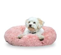 HKM Fluffy Cama para Perros Rosa Claro Diámetro 100cm x Alto 25cm