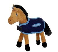 HKM Funny Horses - Manta para Caballo de Peluche, Color Azul Oscuro