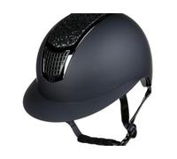 HKM Glamour Shield Casco de Montar para Mujer Negro/Negro 55-57 cm