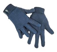 HKM Guantes de equitación de algodón, Mujeres, Azul, Extra-Small