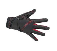 HKM Guantes de equitación para Adultos Fashion-9130 negro/rojo10 9130 Negro/Rojo 10
